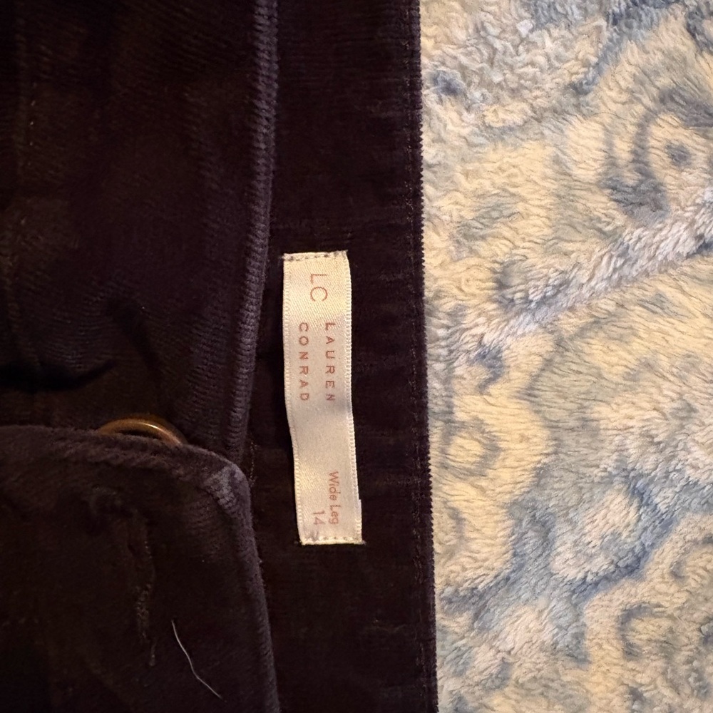 LC Lauren Conrad Dark Brown Corduroy, high waisted wide leg pants